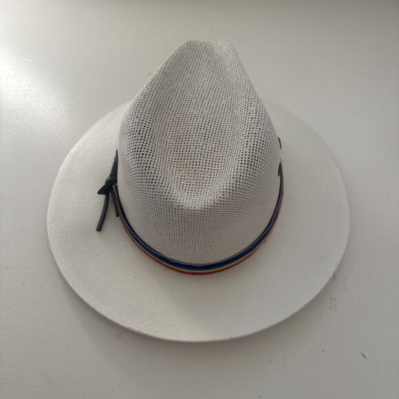 Vintage Gonzalez Cowboy Western Hat Made In Mexico Rainbow PRIDE Ribbon READ - Picture 3 of 12